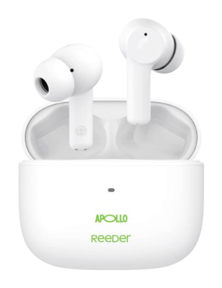 Reeder Apollo Su Geçirmez Tek Mikrofonlu Silikonsuz Kablosuz Kulak Üstü Bluetooth Kulaklık Beyaz