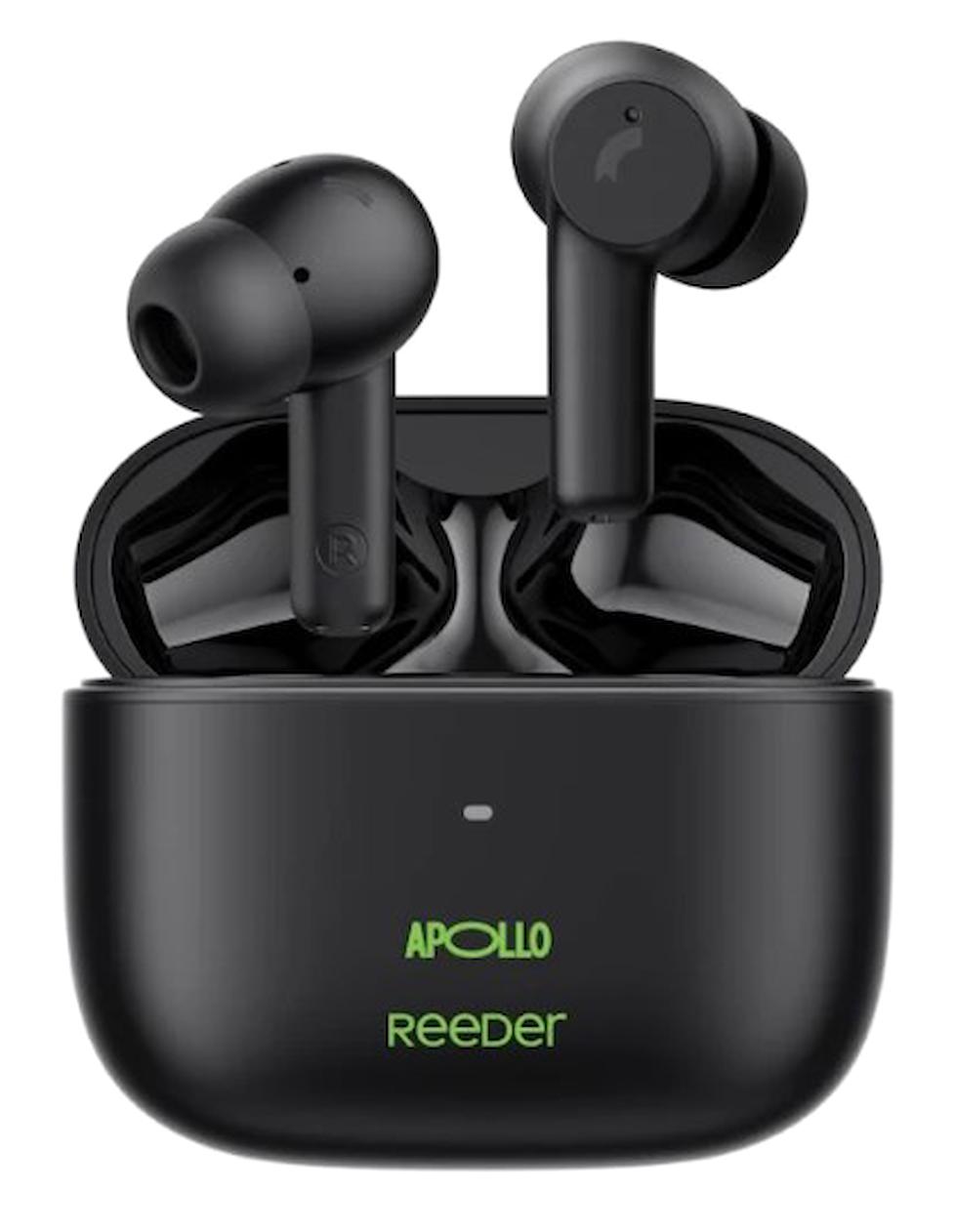 Reeder Apollo Su Geçirmez Tek Mikrofonlu Silikonsuz Kablosuz Kulak Üstü Bluetooth Kulaklık Siyah