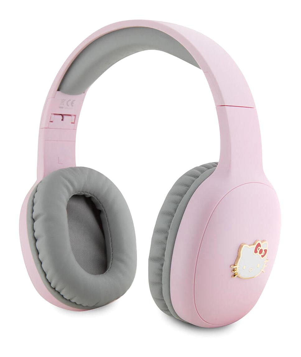 Hello Kitty Tek Mikrofonlu 5.3 Silikonsuz Kablosuz Kulak Üstü Bluetooth Kulaklık Pembe