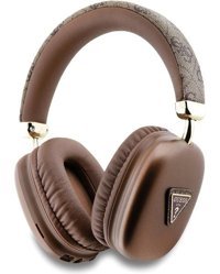 Guess PU 4G Tek Mikrofonlu 5.3 Silikonlu Kablosuz Kulak Üstü Bluetooth Kulaklık Kahverengi