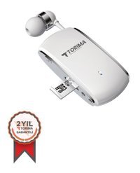 Torima G66 Tek Mikrofonlu 5.0 Silikonlu Kablosuz Kulak İçi Bluetooth Kulaklık Beyaz