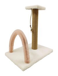 Mavi Kaktüs Oturaklı Oyuncaklı 50 cm Kedi Tırmalama Direği