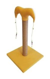 Bedspet Oyuncaklı 50 cm Kedi Tırmalama Tahtası Sarı