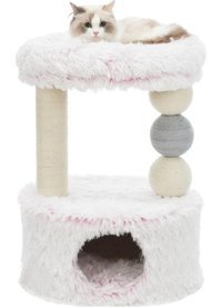 Trixie Oturaklı Katlı 73 cm Kedi Tırmalama Evi Beyaz