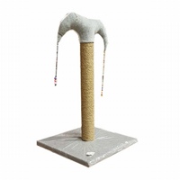 Bedspet Oyuncaklı 50 cm Kedi Tırmalama Direği Gri