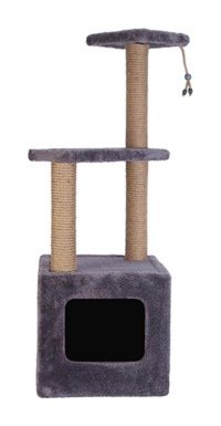 Nursoft Oturaklı Oyuncaklı Katlı 115 cm Kedi Tırmalama Evi