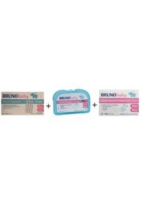Bruno Baby Yedek Uçlu Şeffaf Nazal Burun Aspiratörü Seti+Yedek Uç 10'lu+Serum Fizyolojik 10'lu