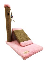 Mavi Kaktüs Oyuncaklı 50 cm Kedi Tırmalama Tahtası