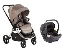 Kraft Capella Çift Yönlü Katlanır 360 Derece Dönebilen Travel Sistem Bebek Arabası Gri