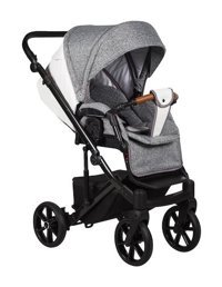 Baby Merc Muze LX Çift Yönlü Katlanır Tam Yatar Travel Sistem Bebek Arabası Gri