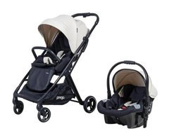 Prego Outdoor Dot 2 Cosmo Çift Yönlü Katlanır 360 Derece Dönebilen Tam Yatar Travel Sistem Bebek Arabası Bej