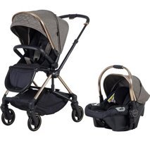 Prego 2045 Calista Çift Yönlü Katlanır Tek Elle Kapanan 360 Derece Dönebilen Tam Yatar Travel Sistem Bebek Arabası Kahverengi