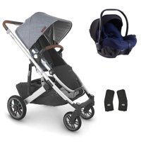 Uppababy Drone Çift Yönlü Katlanır 360 Derece Dönebilen Tam Yatar Travel Sistem Bebek Arabası Gri