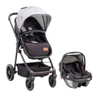 Baby2Go Max Çift Yönlü Katlanır Tam Yatar Travel Sistem Bebek Arabası Gri