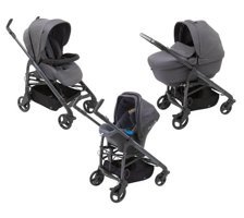 Chicco Trio Çift Yönlü Katlanır Kabin Tipi Travel Sistem Bebek Arabası Gri