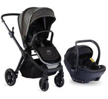Kraft Prego Ottava Çift Yönlü Katlanır 360 Derece Dönebilen Tam Yatar Travel Sistem Bebek Arabası Gri