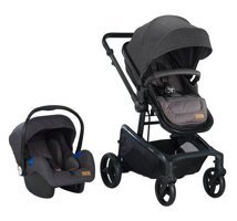 Baby2Go Myla Katlanır 360 Derece Dönebilen Tam Yatar Puset - Travel Sistem Bebek Arabası Gri
