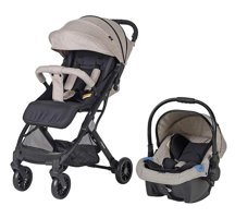 Sunny Baby AB440 Katlanır 360 Derece Dönebilen Tam Yatar Kabin Tipi Travel Sistem Bebek Arabası Gri