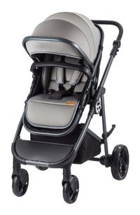 Baby Care La Rosa Çift Yönlü Katlanır 360 Derece Dönebilen Tam Yatar Travel Sistem Bebek Arabası Gri