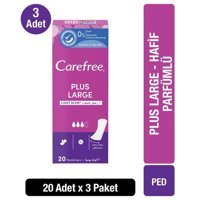 Carefree Plus Large Parfümlü 20'li Normal Günlük Ped