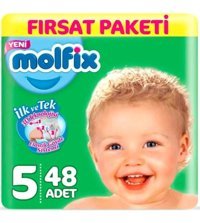 Molfix 3D 5 Numara Cırtlı Bebek Bezi 48 Adet