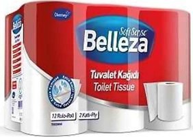 Belleza 2 Katlı 12'li Rulo Tuvalet Kağıdı