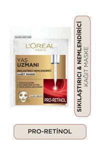 L'Oréal Paris Yaş Uzmanı Nemlendirici Kağıt Yüz Maskesi 1 Adet