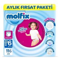 Molfix Pants 6 Numara Cırtlı Bebek Bezi 2x58 Adet