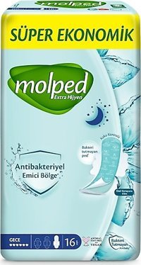 Molped Extra İnce 16'lı Hijyenik Ped 24 Adet