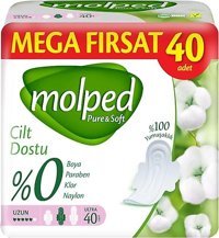 Molped Pure & Soft Organik İnce 40'lı Hijyenik Ped 1 Adet