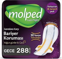 Molped SuperNight İnce 288'li Hijyenik Ped 1 Adet