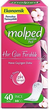 Molped SuperNight İnce 40'lı Hijyenik Ped 1 Adet