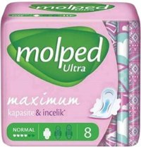Molped Ultra İnce 8'li Hijyenik Ped 1 Adet
