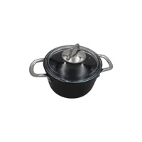 Baysem Bonera PRO-1022 Pro Cam Kapaklı 2 Parça 18 cm Granit Derin Tencere