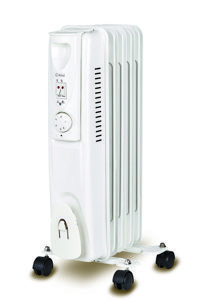 Kiwi KHT-8405 1000 Watt 5 Dilim Ayaklı Yağlı Radyatör Isıtıcı Beyaz