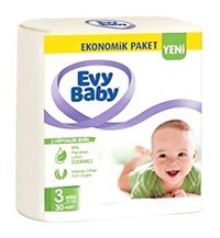 Evy Baby 3 Numara Cırtlı Bebek Bezi 60 Adet
