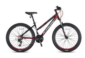 Kron XC 100 Lady 27.5 Jant 21 Vites Amortisörlü Dağ Bisikleti Gri-Kırmızı-Siyah