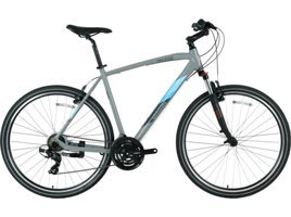 Bisan TRX 8100 V 28 Jant 21 Vites Amortisörlü Şehir / Tur Bisikleti Gri-Mavi