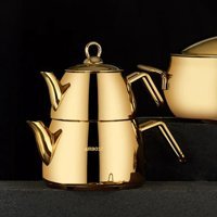 Amboss Aqu0595 Paslanmaz Çelik Çaydanlık Gold