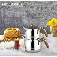 Kahramanlar 1050-A Yağmur Paslanmaz Çelik Çaydanlık Gümüş