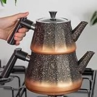 Porsima TE-184 Granit Çaydanlık Siyah