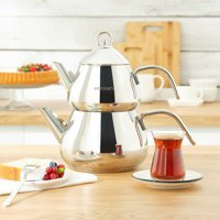 Emsan Antara Mini Paslanmaz Çelik Çaydanlık Gümüş