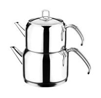 Evimsaray S-1311 Mini Çelik Çaydanlık Gümüş