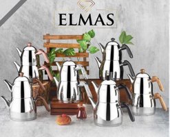 Kahramanlar Elmas Mini Paslanmaz Çelik Çaydanlık Gümüş
