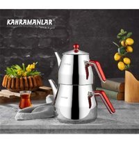 Kahramanlar Kah D-217 Paslanmaz Çelik Çaydanlık Gümüş