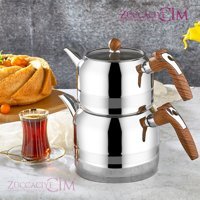 Kahramanlar Yağmur Mini Paslanmaz Çelik Çaydanlık Gümüş