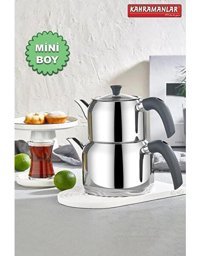 Kahramanlar Delux Soft Mini Paslanmaz Çelik Çaydanlık Gümüş