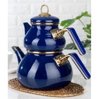 Acar Qualita Roly&Poly Emaye Çaydanlık Lacivert