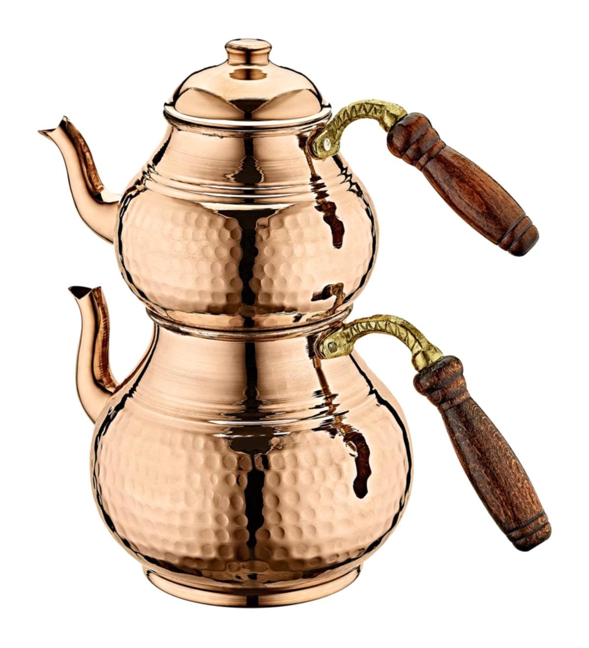 Oms 9260 Anatolia Bakır Çaydanlık Kahverengi
