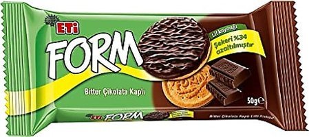 Eti Form Bitter Çikolatalı Bisküvi 6x50 gr